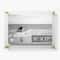 Wexel Art Double Panel Clear Acrylic Floating Wall Frame with Gold Hardware